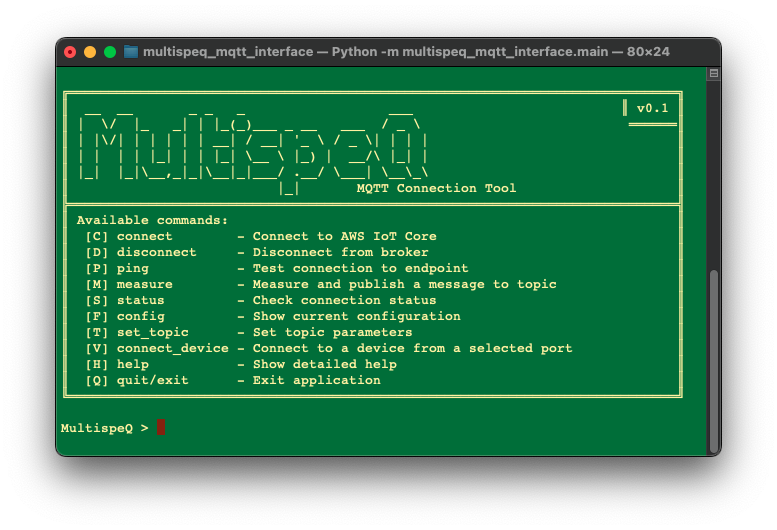 MultispeQ MQTT Interface