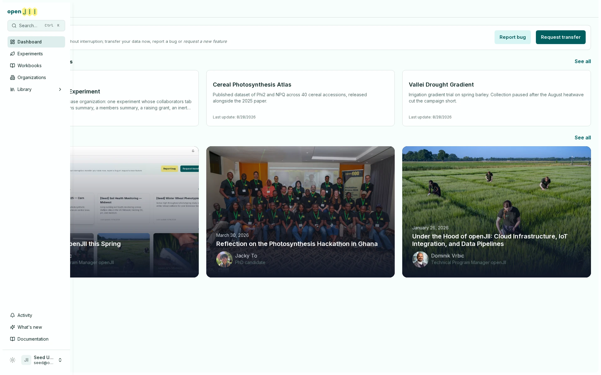 Collapsed sidebar peeking open on hover